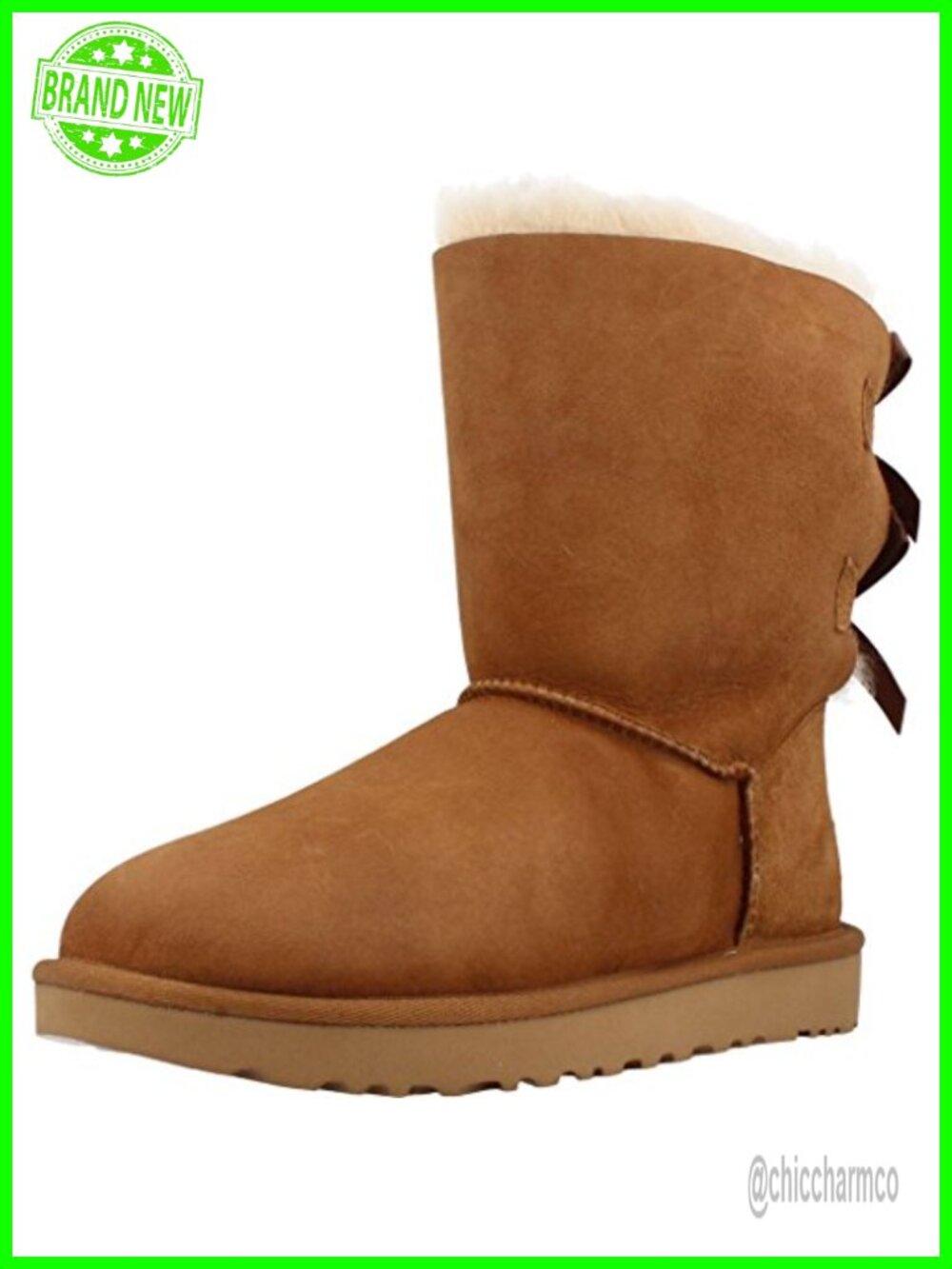 UGG Bailey Bow II Sheepskin Snow Boots Water Resistant Winter
